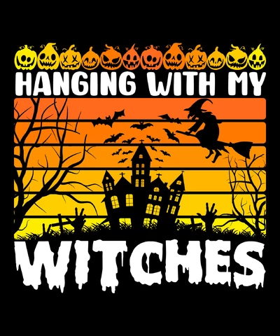 PNG,AI,EPS Hanging With My Witches