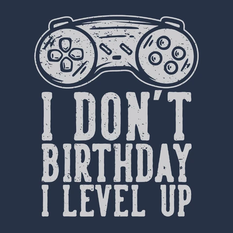 EPS,JPG Retro Gaming Birthday T-Shirt Design