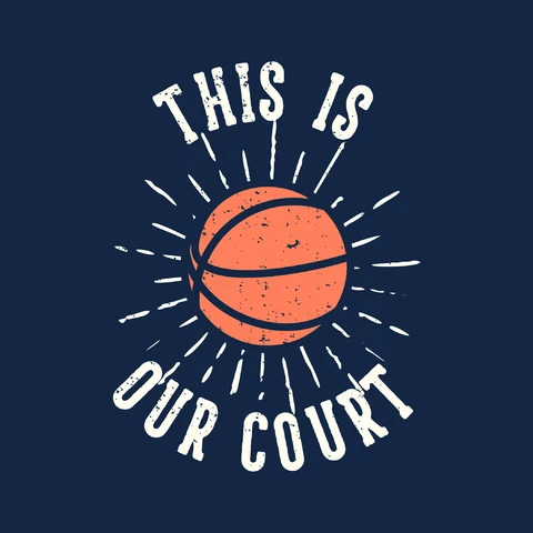 EPS,JPG Póster motivacional de baloncesto vintage