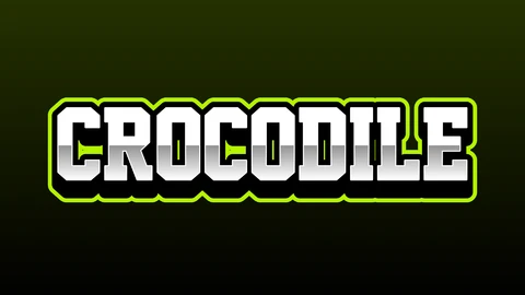 EPS,AI Crocodile Team Text Effect