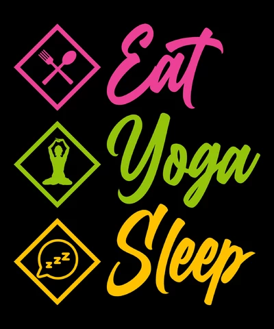 PNG,AI,EPS Comer yoga dormir
