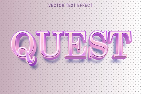 EPS Effet de style de police "Girly quest lilac