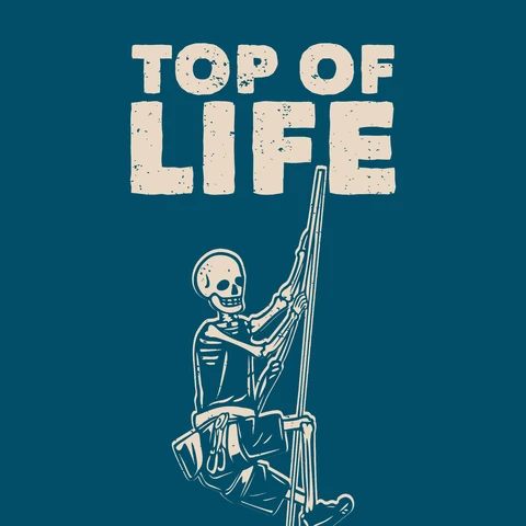 EPS,JPG Vintage Skeleton Climbing Graphic