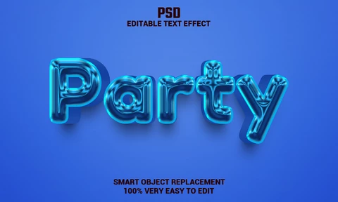 PSD Party Text Effect