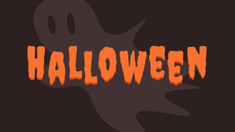 AI,EPS Efecto de texto de Halloween