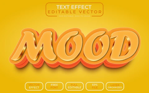 EPS,AI Efeito de texto de humor