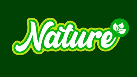 EPS,AI Green Nature Font Text Effect