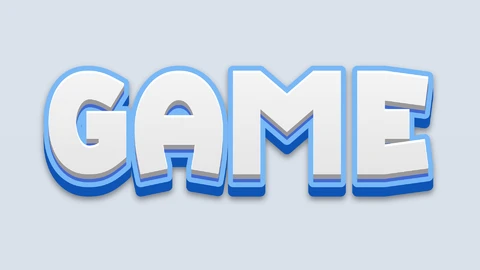 AI,EPS Efeito de texto de quadrinhos de jogos