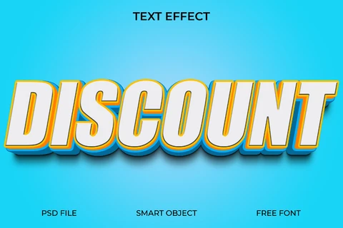 PSD Effet de texte en 3d et en gras