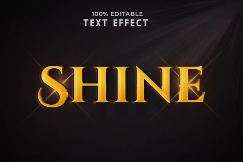 PSD Shine Text Effect