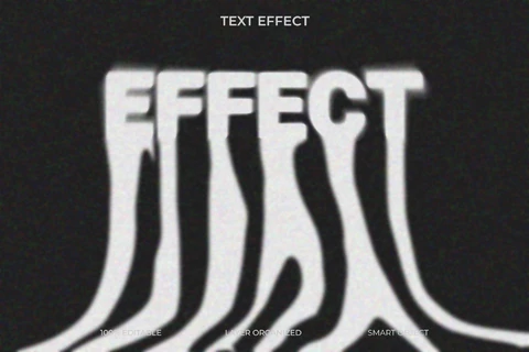 PSD Efecto estilo de fuente efecto de texto