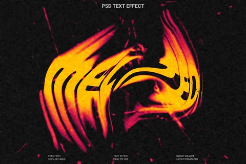 PSD Effet de texte fondu