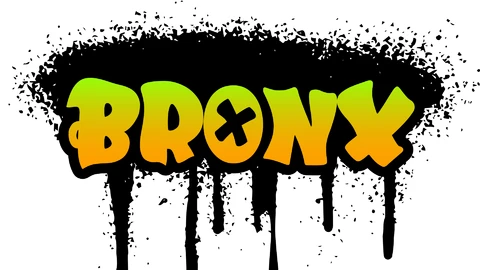 AI,EPS Bronx graffiti tekststijl