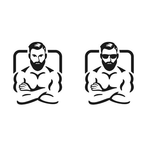 EPS,JPG Minimalist Monochrome Fitness Icons
