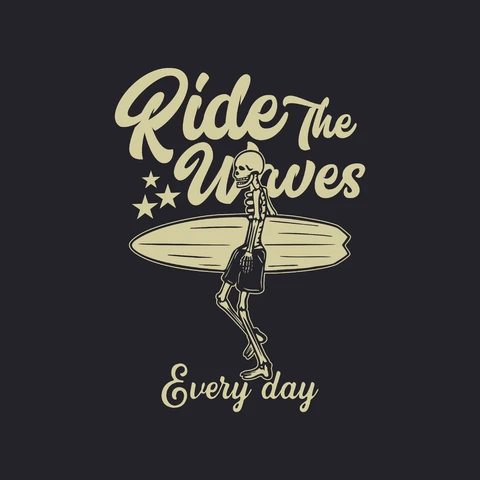 EPS,JPG Vintage Surfing T-Shirt Design