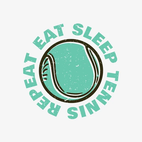 EPS,JPG Vintage Style Tennis Emblem