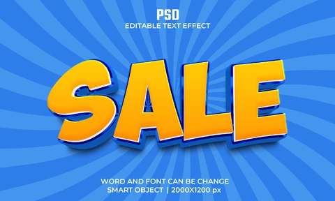 PSD Sale Text Effect