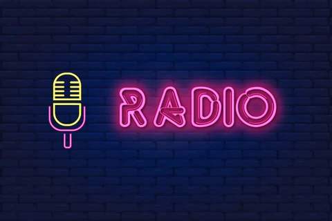 AI,EPS Radio neon tekststijl