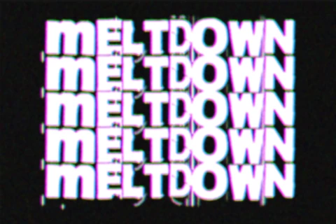 PSD Efecto de texto con estilo de fuente Meltdown