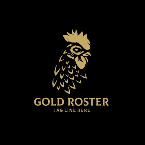 EPS,JPG Elegant Logo Design with Rooster Motif