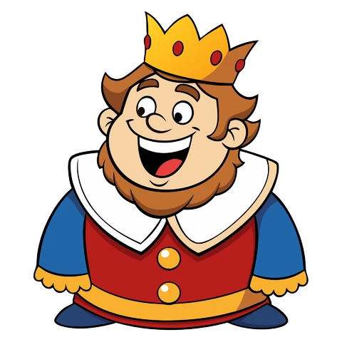 AI,JPG Cartoon Character King Illustration