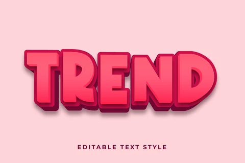 AI,EPS Efeito de texto de tendência