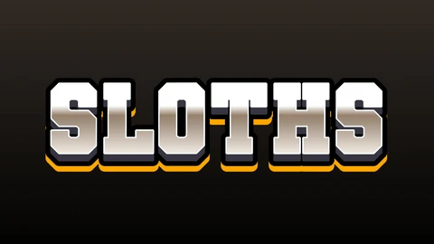 AI,EPS Efeito de texto Sloths