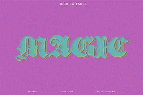 PSD Magic Font Style Text Effect