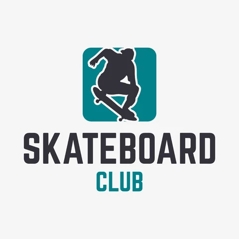 EPS,JPG Modern Logo for Skateboard Club