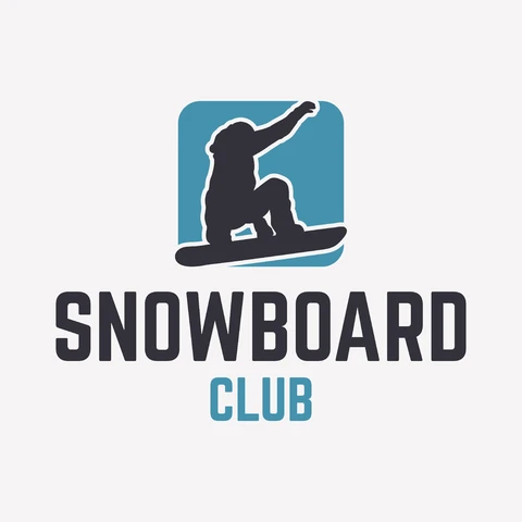 EPS,JPG Modern Logo Design for Snowboard Club