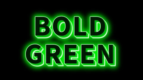 AI,EPS Green Neon 3D Text Effect
