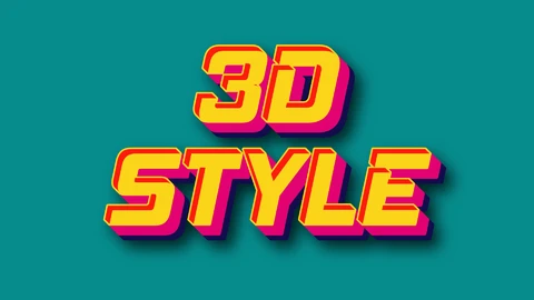 AI,EPS Efeito de texto retrô 3d vibrante