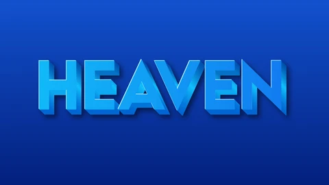 AI,EPS Effetto testo Heaven