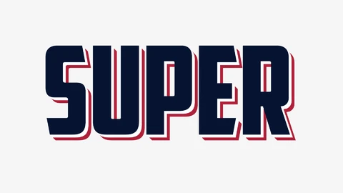 AI,EPS Red White Blue Text Effect