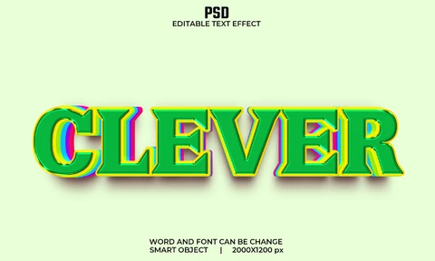 PSD Clever Text Effect