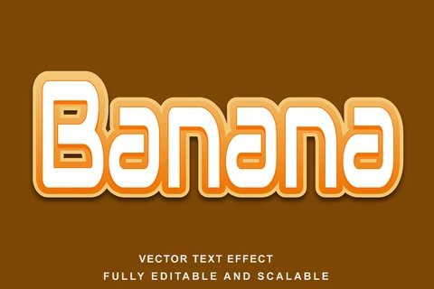 EPS Effet de police vintage Banana