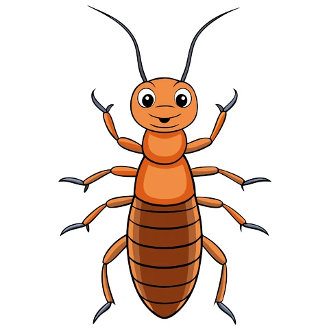 AI,JPG Cartoon Style Insect Illustration