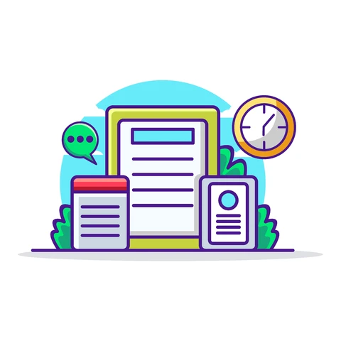 EPS,JPG Documento de design plano e elementos de comunicação