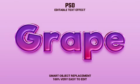 PSD Effet de texte raisonné