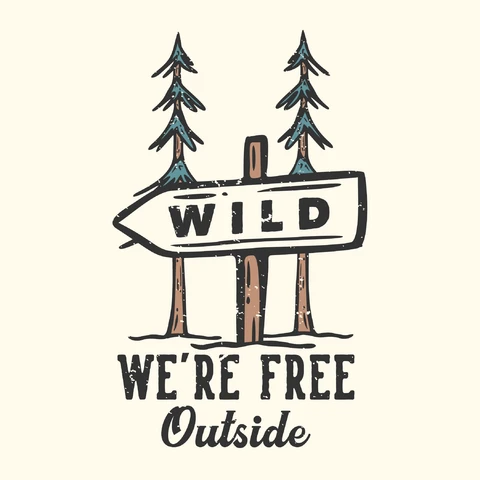 EPS,JPG Vintage Outdoor Adventure Illustration
