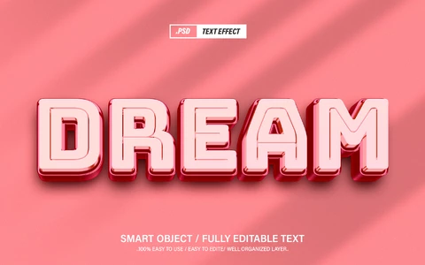 PSD Dream Text Style Effect