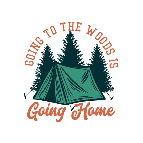 EPS,JPG Vintage Camping Adventure Badge