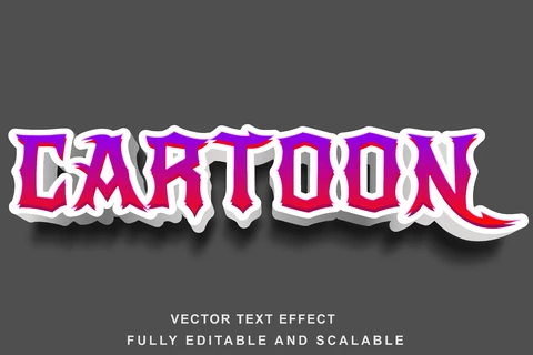 EPS Effetto stile font pirata cartoon 3d