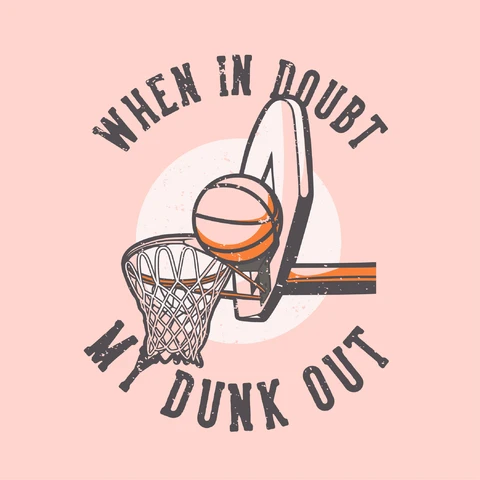 EPS,JPG Vintage Basketball Quote Design