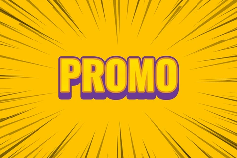 AI,EPS Bannière commerciale promotionnelle sur fond de bande dessinée