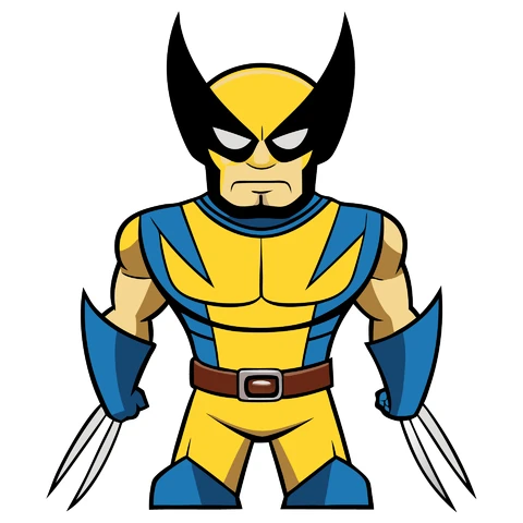 AI,JPG Cartoon Superhero Character Illustration