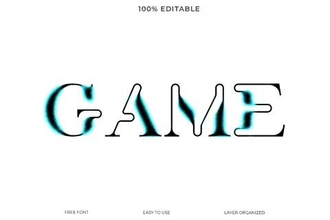 PSD Game Font Style Text Effect