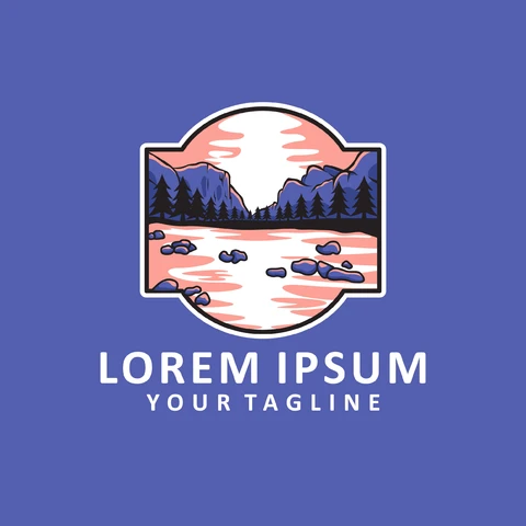 EPS,JPG Vintage Outdoor Badge Logo Design