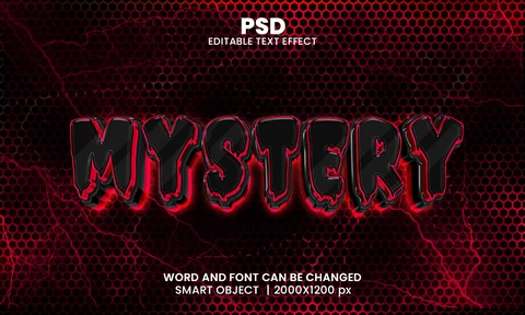 PSD Mystery Text Effect