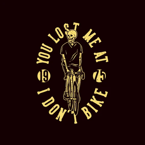 EPS,JPG Vintage Skeleton Bicycle Graphic